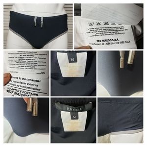 Gucci Black Men's Solid Lycra  Speedo Swimsuit Size M